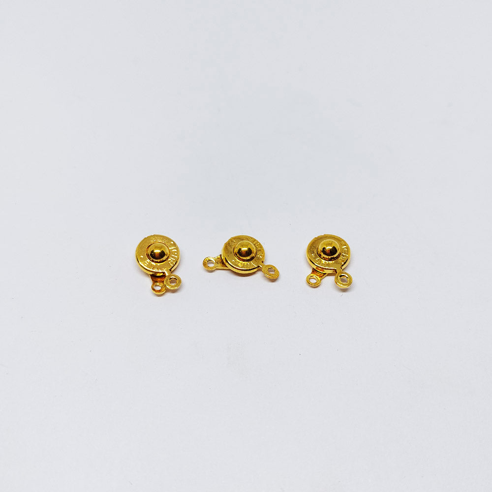 Broche Nautico Dorado 14mm x 10pcs