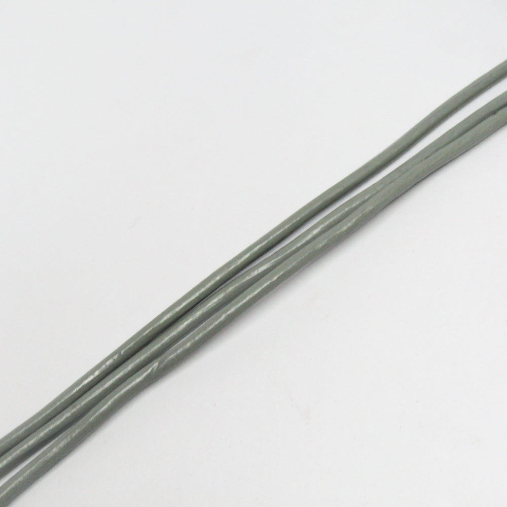 Cuero Natural 2mm Plateado