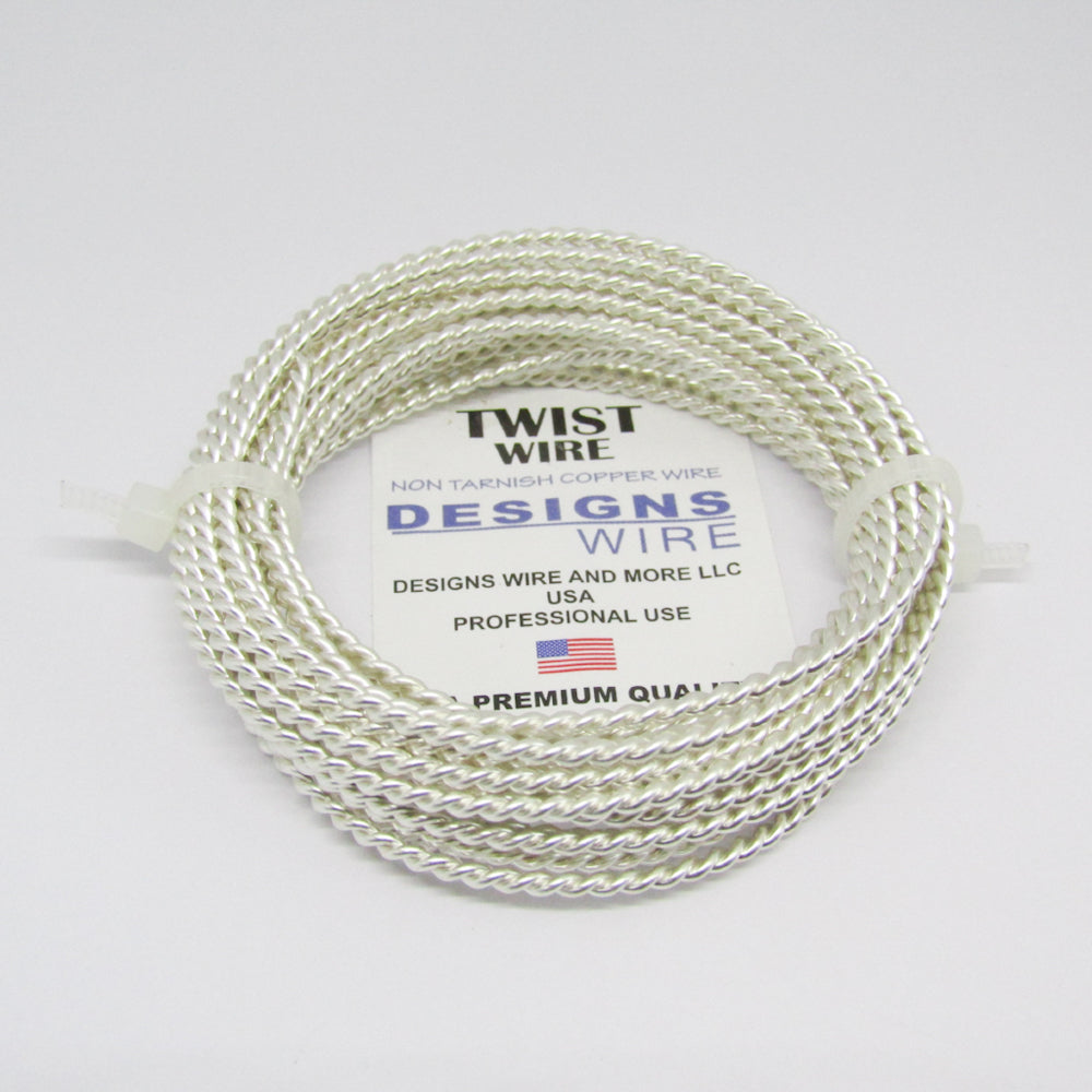 Designs Wire Twist #18 Plateado