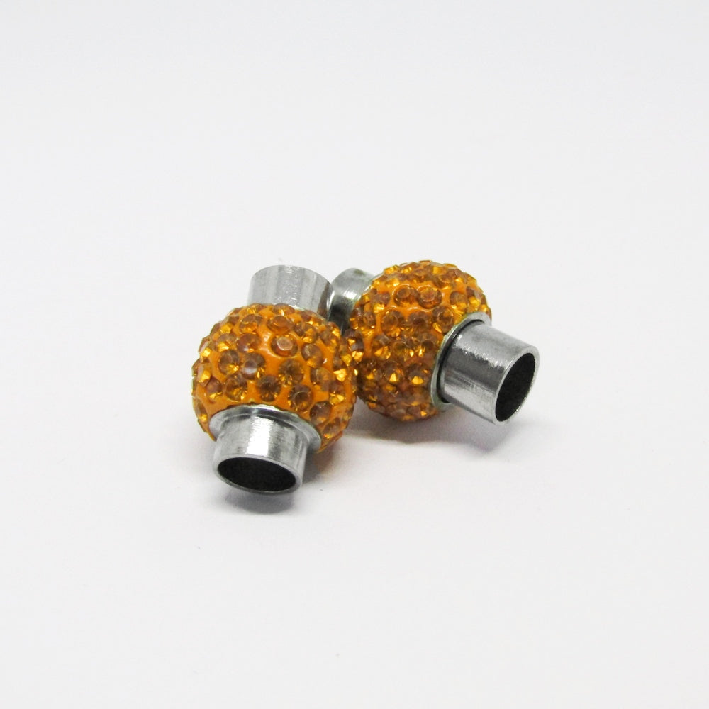 Broche Iman Strass Naranja Claro