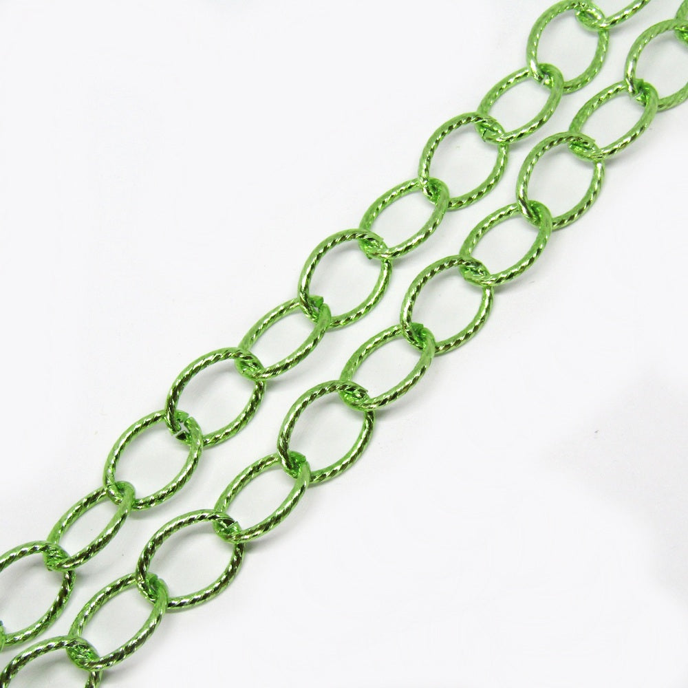Cadena Aluminio Calada Verde K1417-03 20 x 15mm