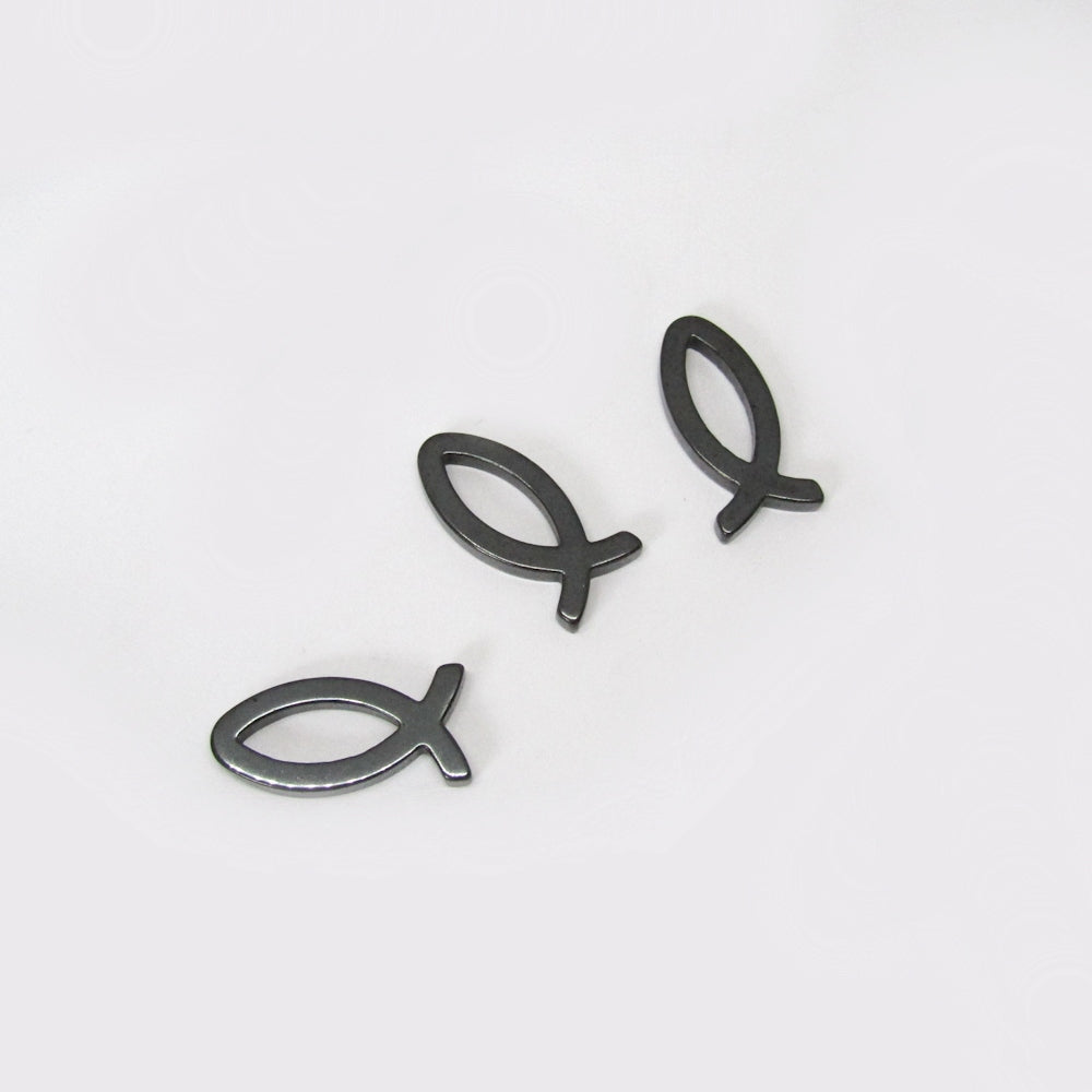 Dije Acerina Simbolo Pez 38 x 13mm x 10pcs