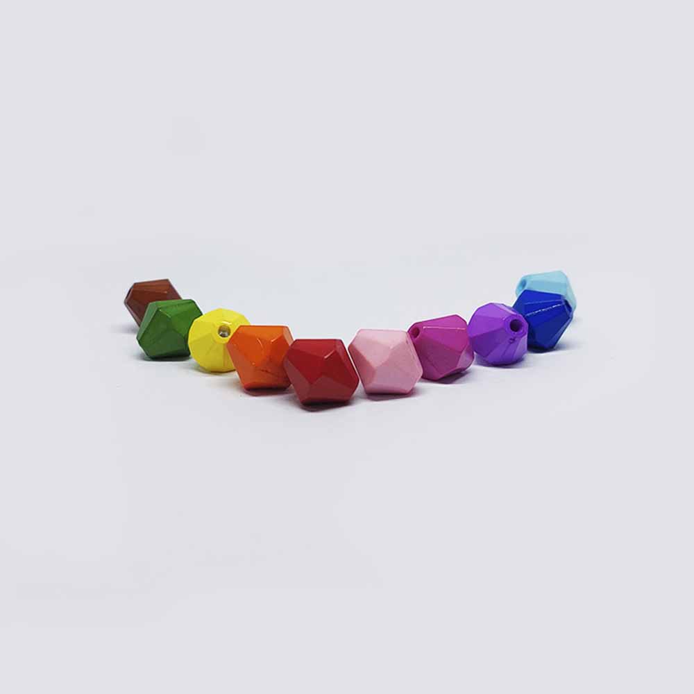 Acrílico Rombo Multicolor Solido 16mm