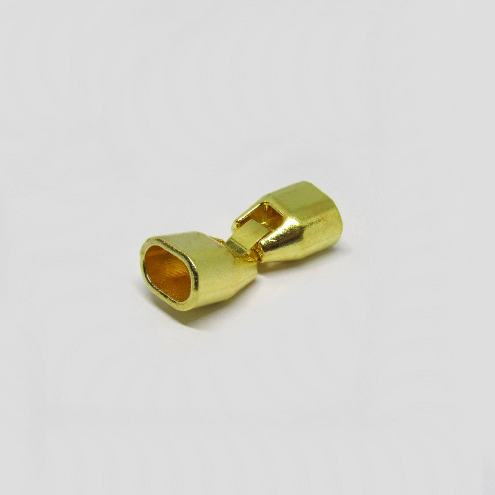 Broche Samak para Cuero 5 x 10mm Plano Dorado 35 x 13mm