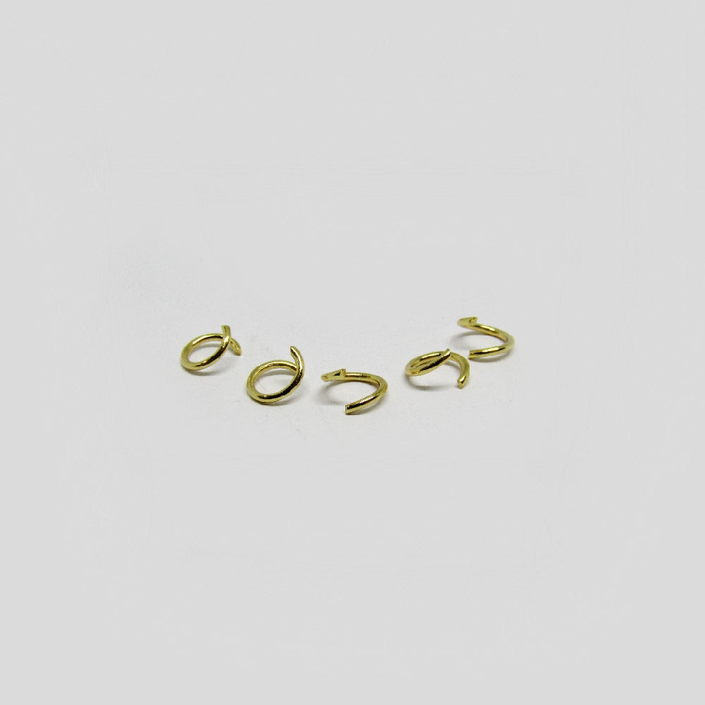Argolla Acero Dorado 0.8 x 7mm
