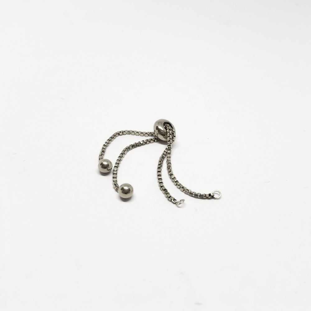 Pulsera Acero Nikel Tipo Pandora Ajustable 13.5cm – Tono níquel