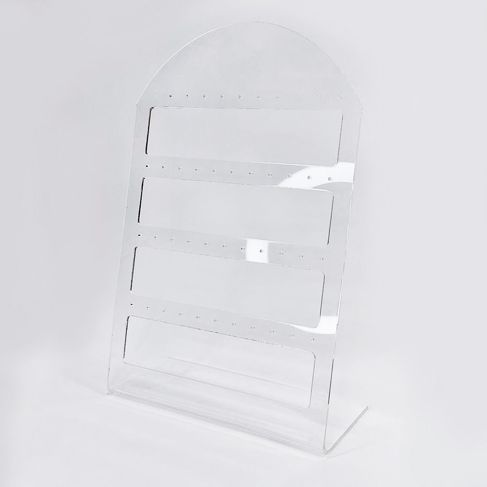 Exhibidor Arete Acrílico 4 Filas 30.5 x 21cm x 3mm