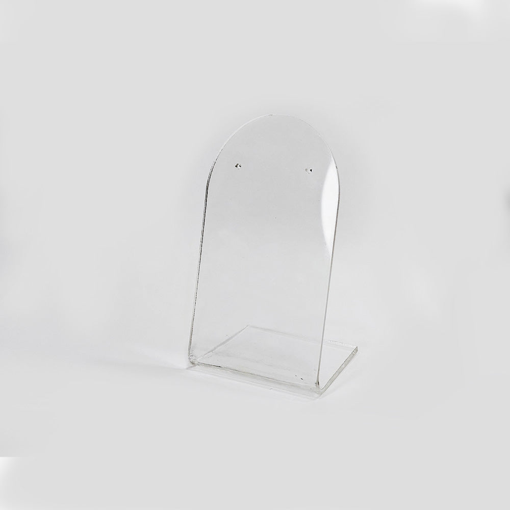 Exhibidor 2 Arete Acrílico 10 x 6cm x 3mm (base 3.5cm)
