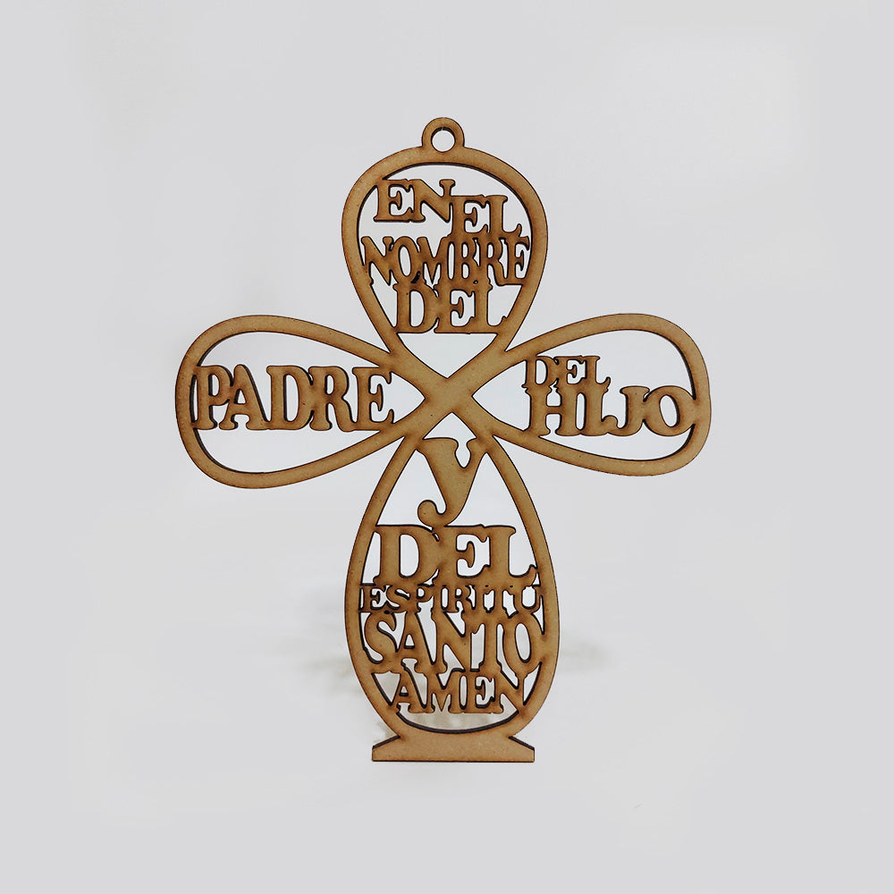 Cruz Religiosa Mdf 20 x 16.6cm x 3mm