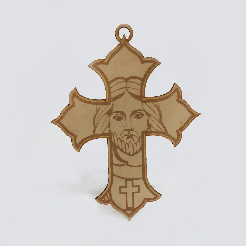 Cruz Imagen Cristo Mdf 25 x 18.4cm x 3mm