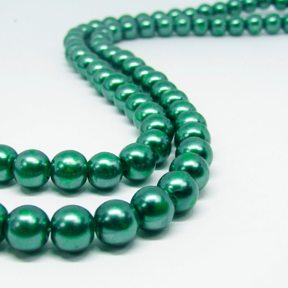 Perla Acrílica 8mm Verde Esmeralda
