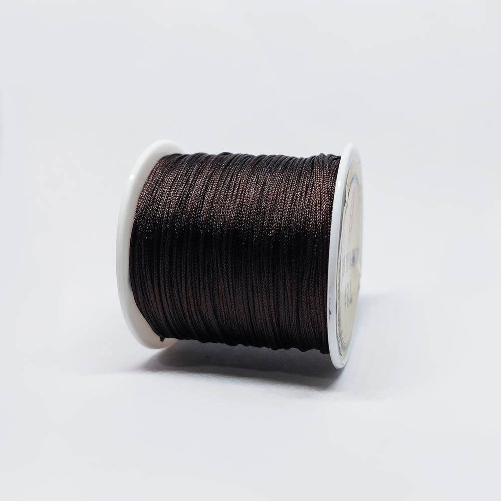 Hilo Chino Satinado Cafe Oscuro 1mm x 1yda – Café oscuro