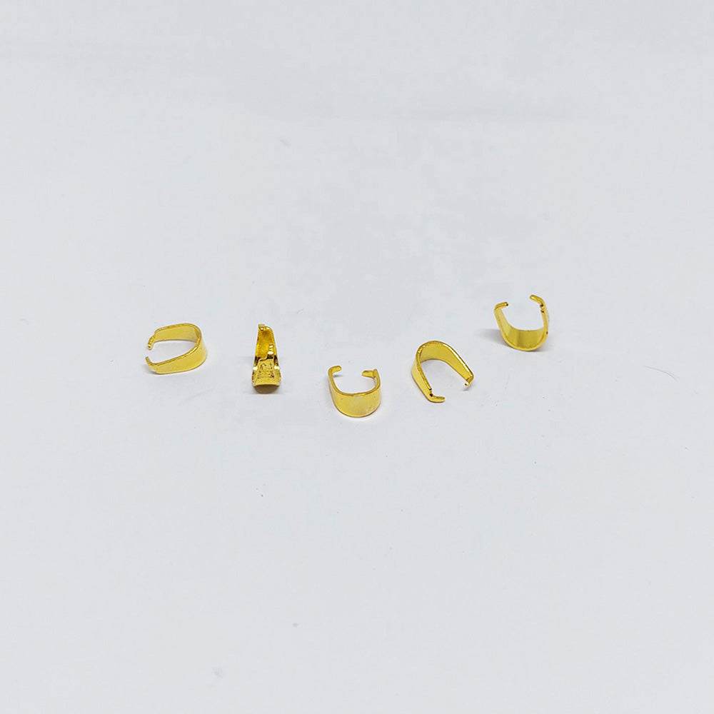 Porta Dije Acero Dorado 4 x 9mm