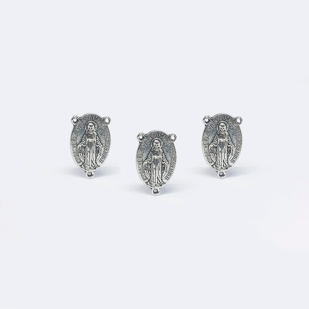 Pewter Encuentro Nuestra Senora Medalla Milagrosa 961 – Envejecido