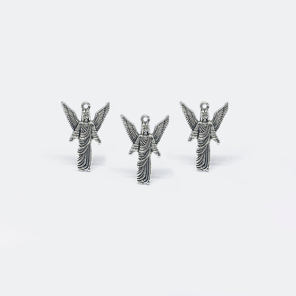 Pewter Dije Angel Gabriel 1696 25 x 17mm – Envejecido