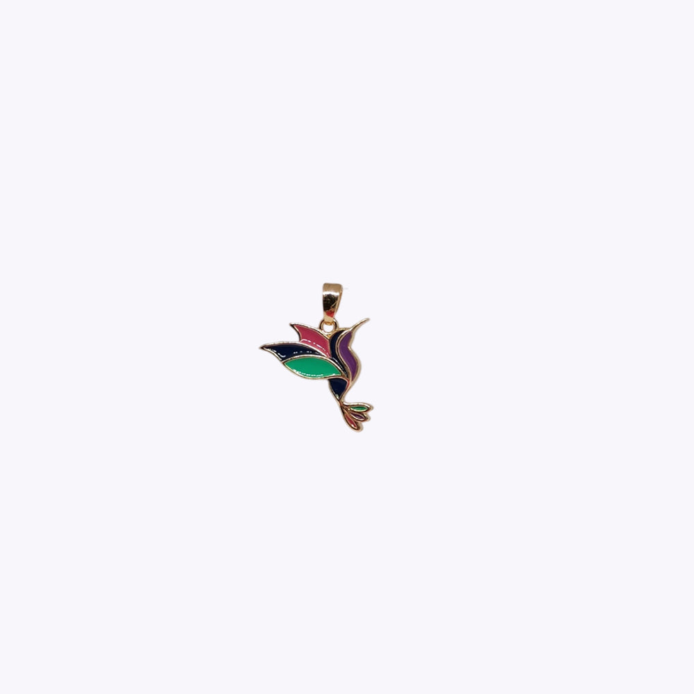 Colibri con Piedras Baño de Oro – Dorado
