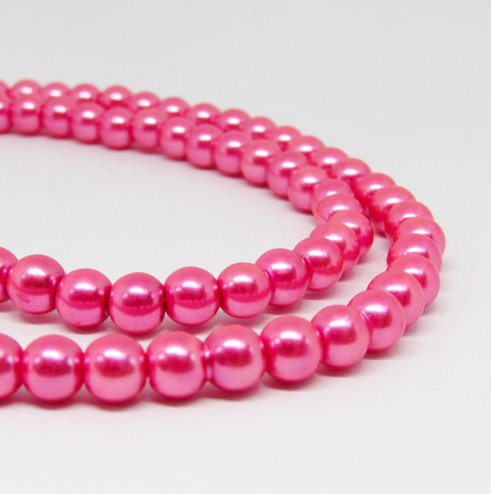 Perla Acrílica 6mm Fucsia #38