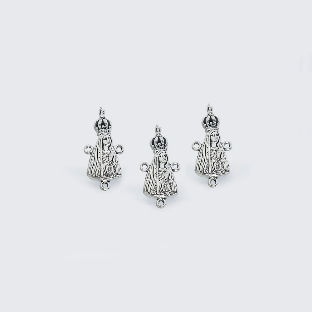 Pewter Encuentro Virgen de Fatima 17659 31 x 14mm – Envejecido
