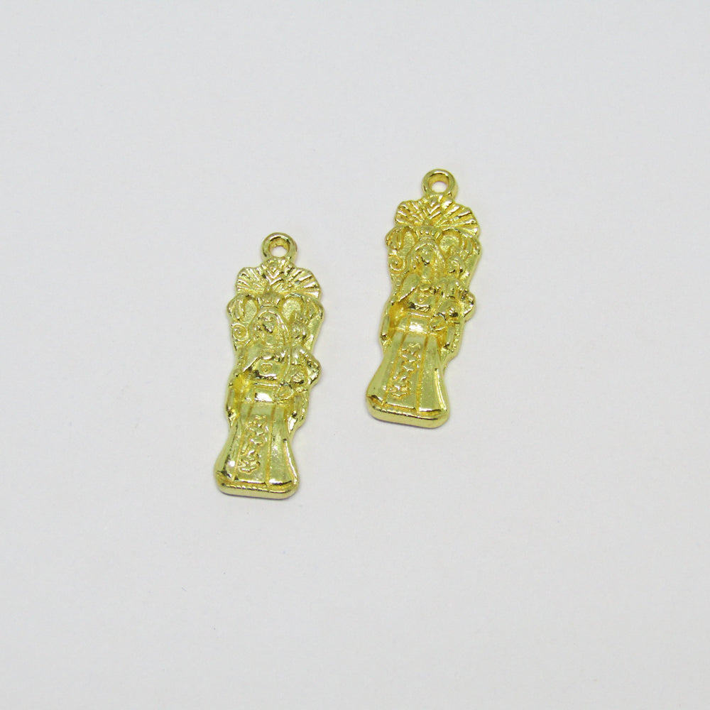 Pewter Virgen 16713 Dorado