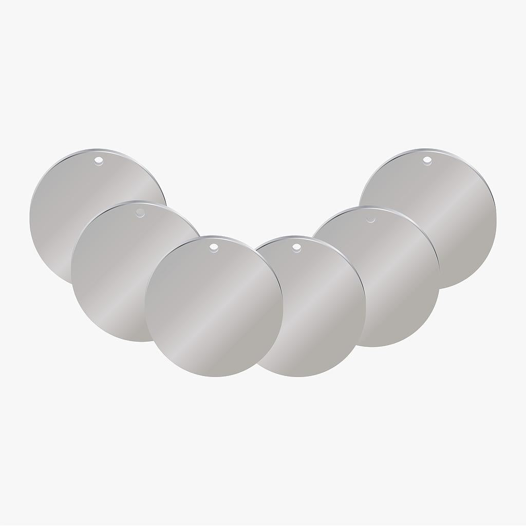Base Redonda Acero Inoxidable 15mm 1 Hueco