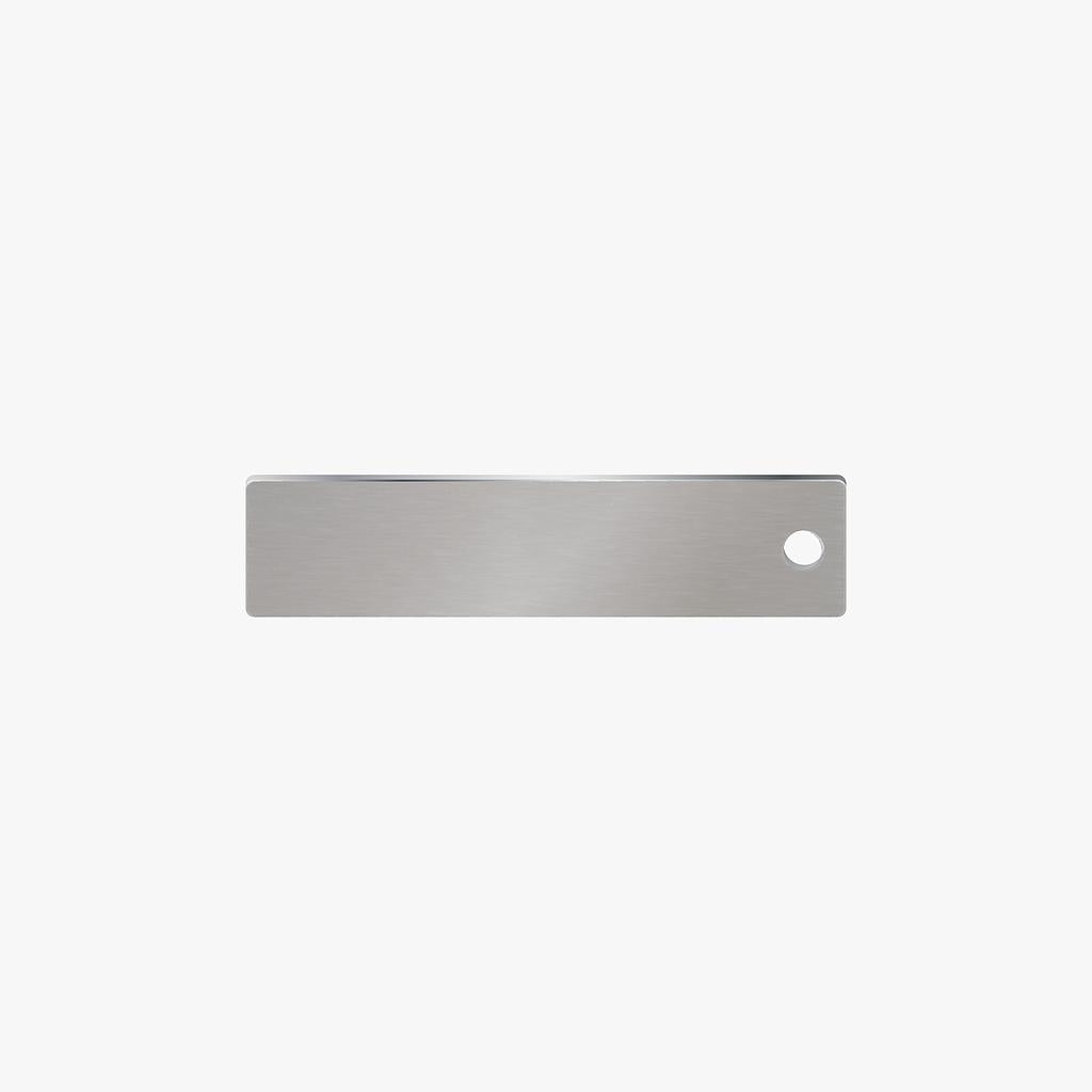 Placa de Acero Plateada 10 x 40mm