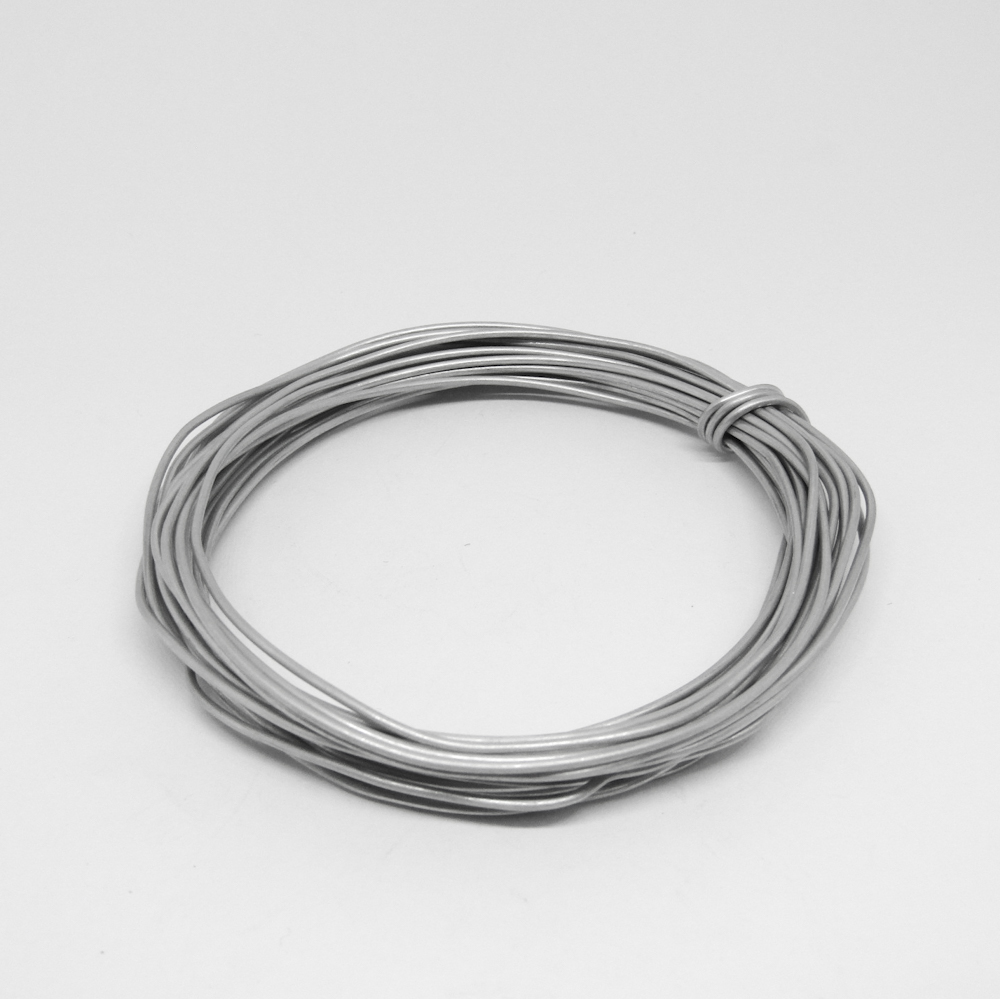 Famgee Alambre De Aluminio Plateado De 65.6 Pies, Flexible, Flexible, Para Manualidades, Tejer, Escultura De Artes Manuales, Fabricación De Joyas (0.079 Pulgadas De Grosor, Plateado