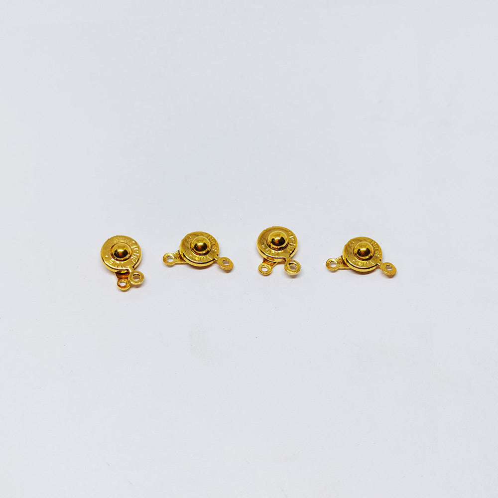 Broche Nautico Dorado 11mm x 10pcs
