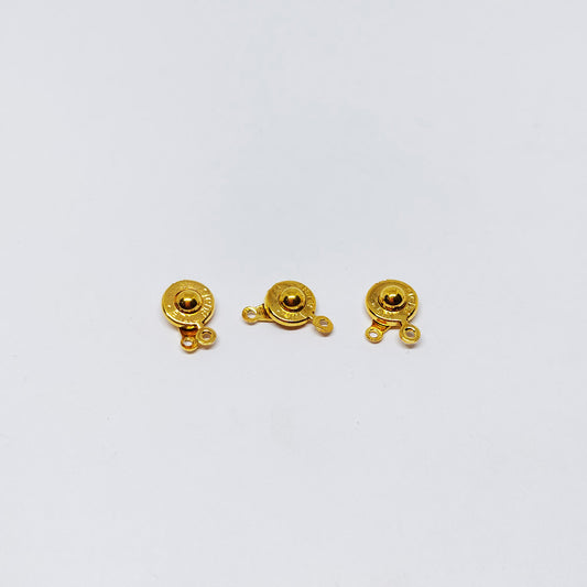 Broche Nautico Dorado 14mm x 10pcs