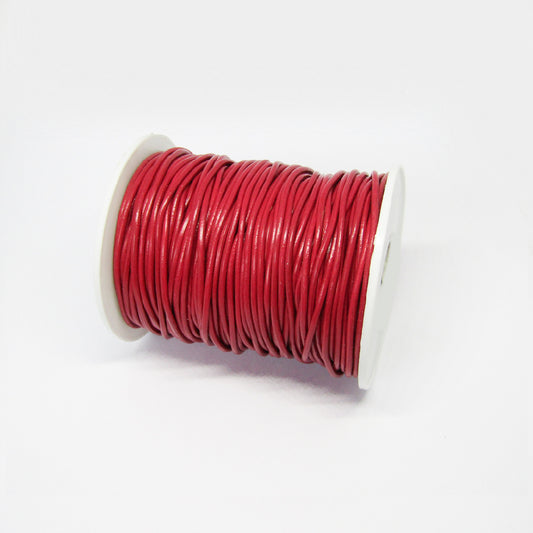 Cuero Natural 2mm 50mt Fucsia