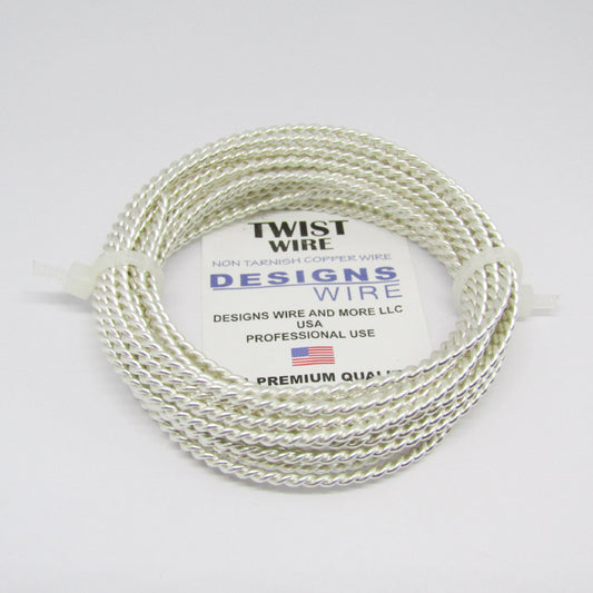 Designs Wire Twist #18 Plateado