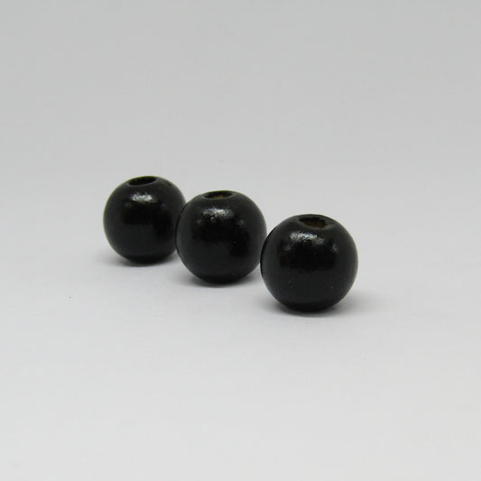 Madera Bola Negro 15 x 16mm