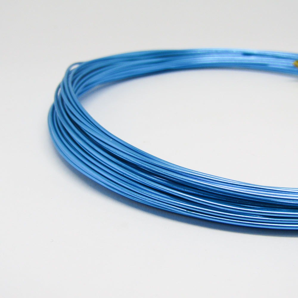 Alambre Aluminio Flexible 1.0 x 10 M Azul