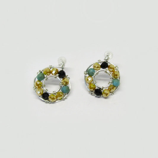 Arete con Cristal – Colores variados