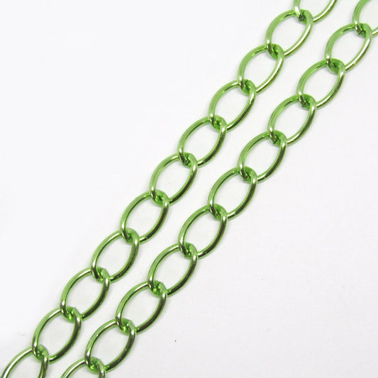 Cadena Aluminio Verde K1517-11 15 x 10mm