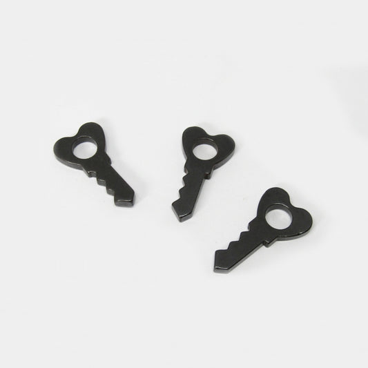 Dije Acerina Llave Corazon 34 x 18mm x 10pcs