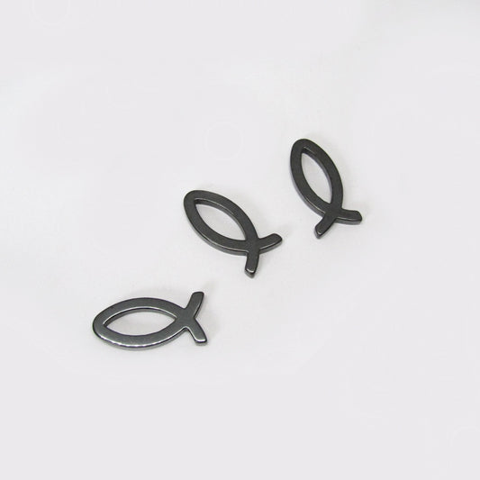 Dije Acerina Simbolo Pez 38 x 13mm x 10pcs
