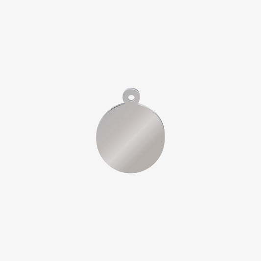 Base Redonda Acero Inoxidable 15mm x 1mm 1 Argolla