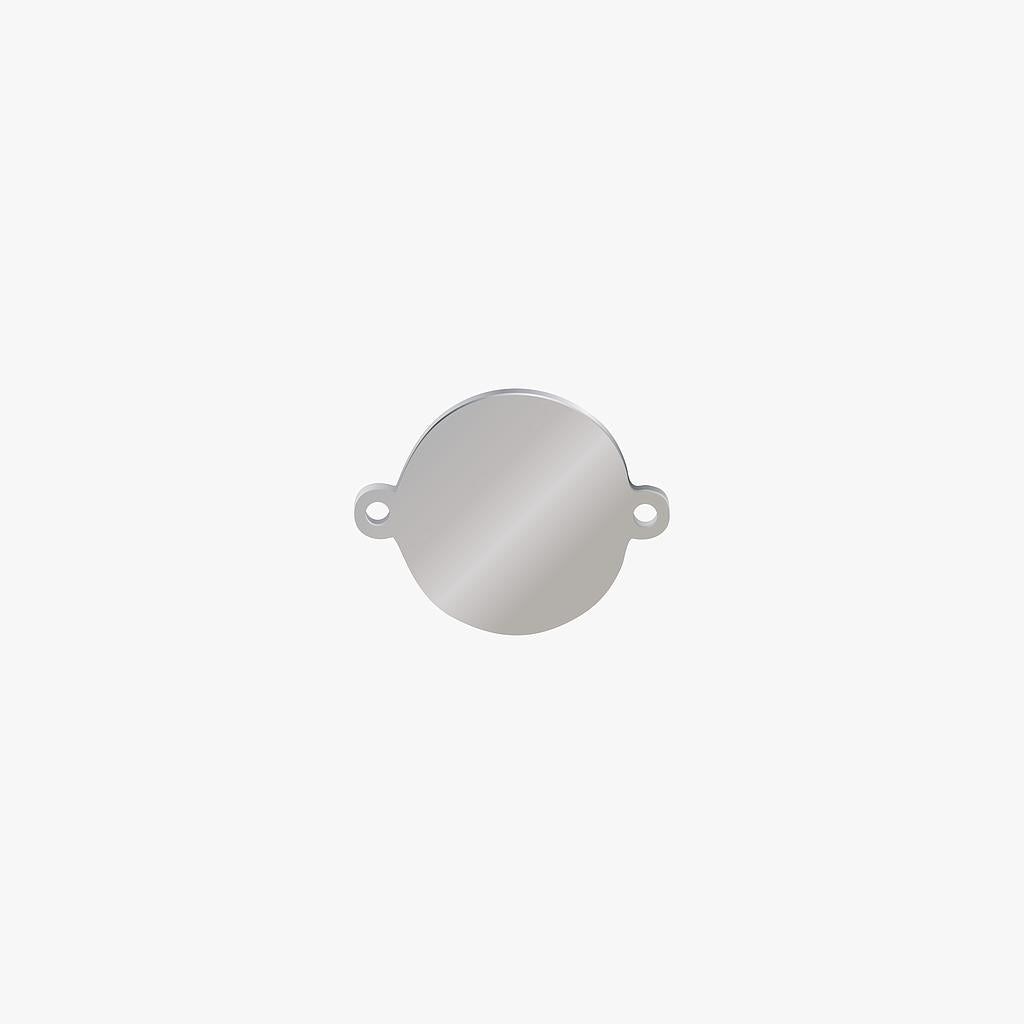 Base Redonda Acero Inoxidable 15mm x 1mm 2 Argolla