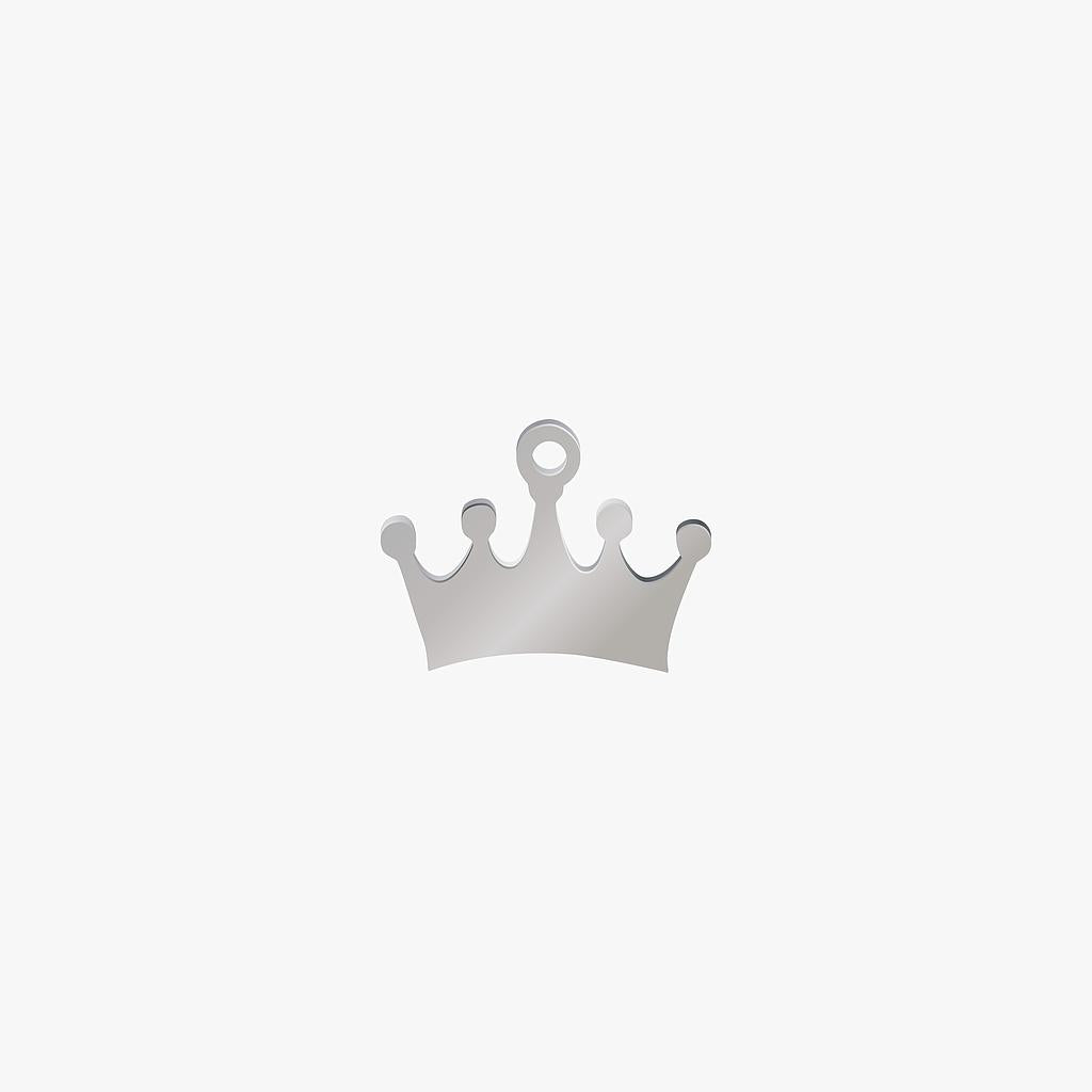 Dije Acero Corona 1 Argolla 15 x 20mm x 1mm