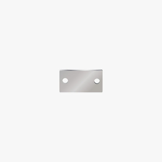 Base Rectangular Acero 2 Huecos 10 x 20mm x 1mm