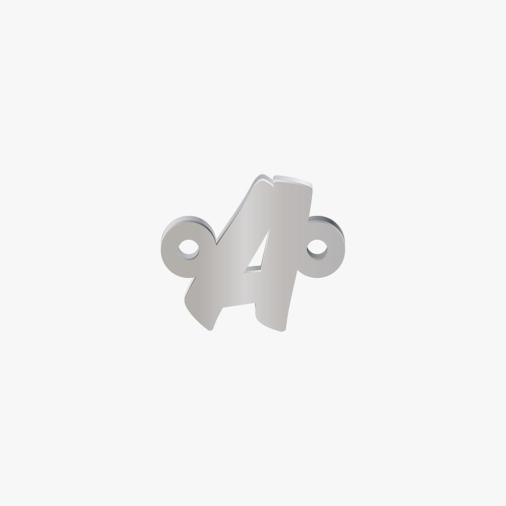 Letra Acero a 10mm x 1mm 2 Argollas