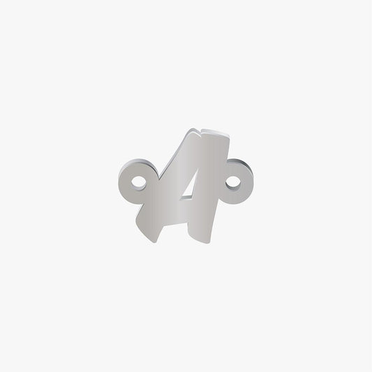 Letra Acero a 10mm x 1mm 2 Argollas