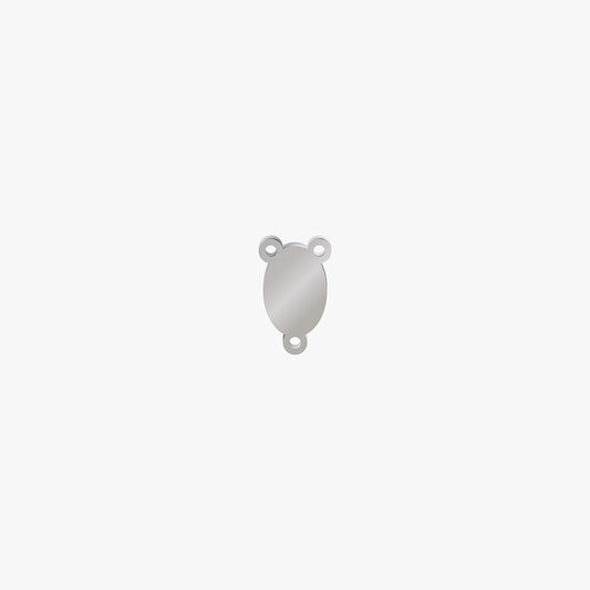 Encuentro Acero Oval 15 x 1mm 3 Argollas