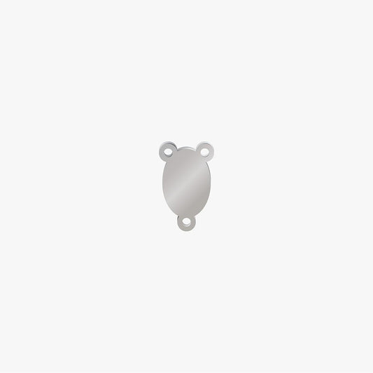 Encuentro Acero Oval 20 x 1mm 3 Argollas