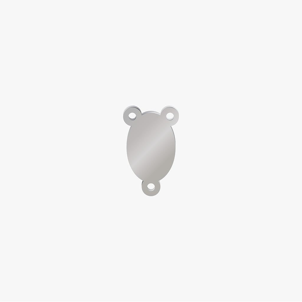 Encuentro Acero Oval 25 x 1mm 3 Argollas