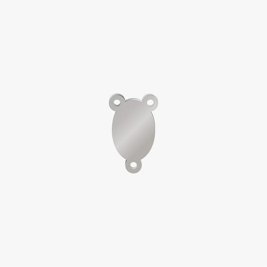 Encuentro Acero Oval 25 x 1mm 3 Argollas