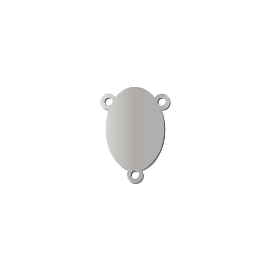 Encuentro Acero Oval 40 x 1mm 3 Argollas