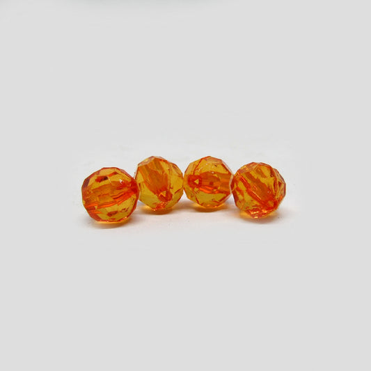 Acrílico Mundo Facetado 8mm Naranja x 500grm