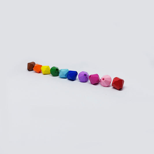 Acrílico Rombo Multicolor Solido 14mm x 500grm