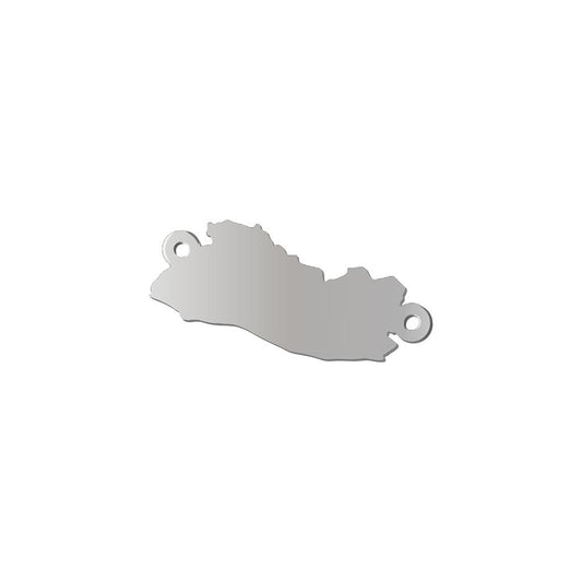 Base Pulsera Acero el Salvador 10 x 25mm 2 Argollas